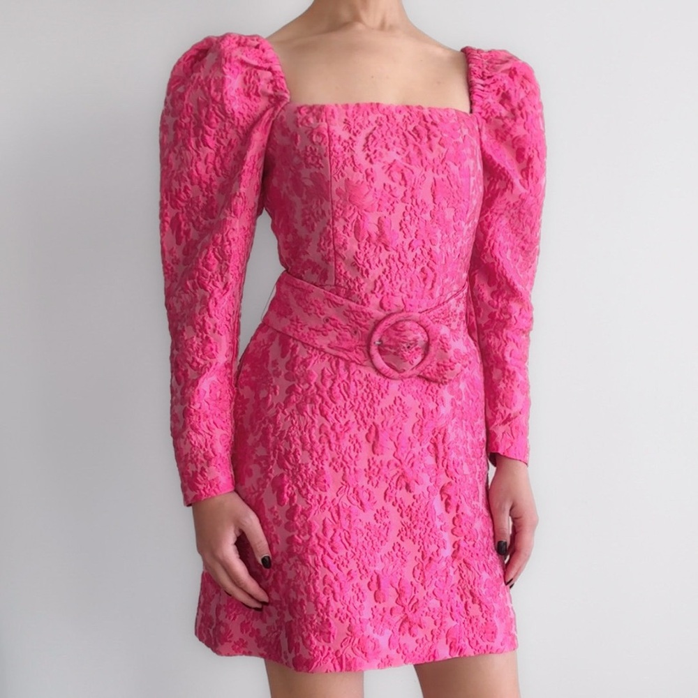 & other stories mini pink dress.